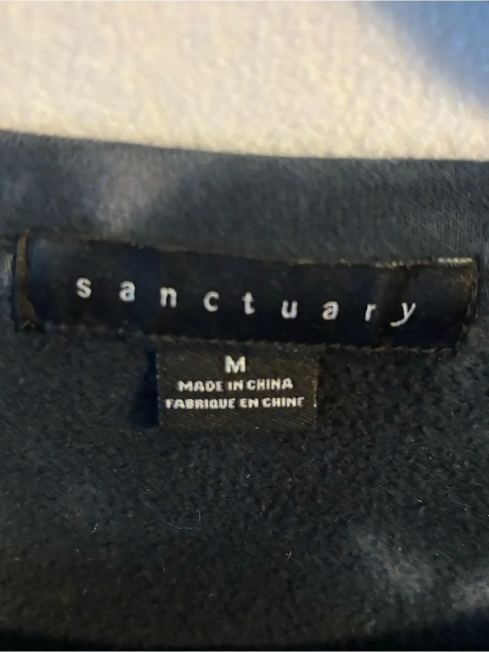 Sanctuary navy puff sleeve dress Sz M - Picture 4 of 5